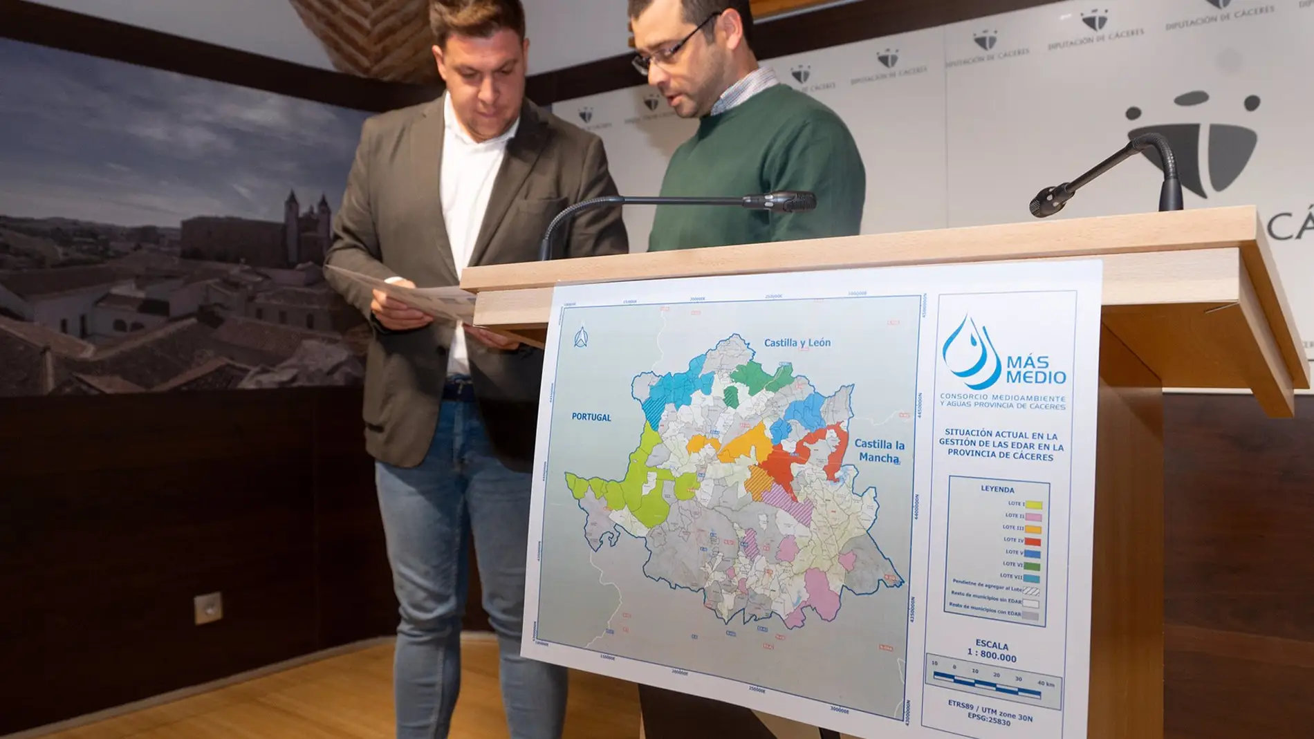 El Consorcio MásMedio licita por 11 millones de euros la gestión de 43 estaciones depuradoras para 50 municipios cacereños