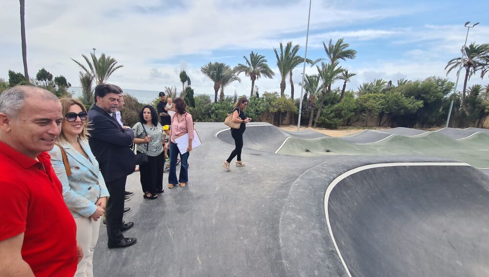 La pista de ‘pum track’ en el parque El Palmeral