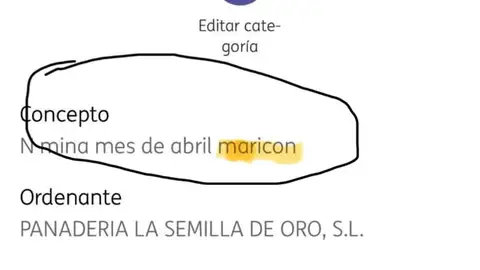 "Nómina de abril maricón": una panaderia de Málaga es denunciada por homofobia contra un trabajador "Nómina de abril maricón": una panaderia de Málaga es denunciada por homofobia contra un trabajador