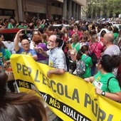 Protestas a favor de la educación pública en la provincia de Alicante Protestas a favor de la educación pública en la provincia de Alicante