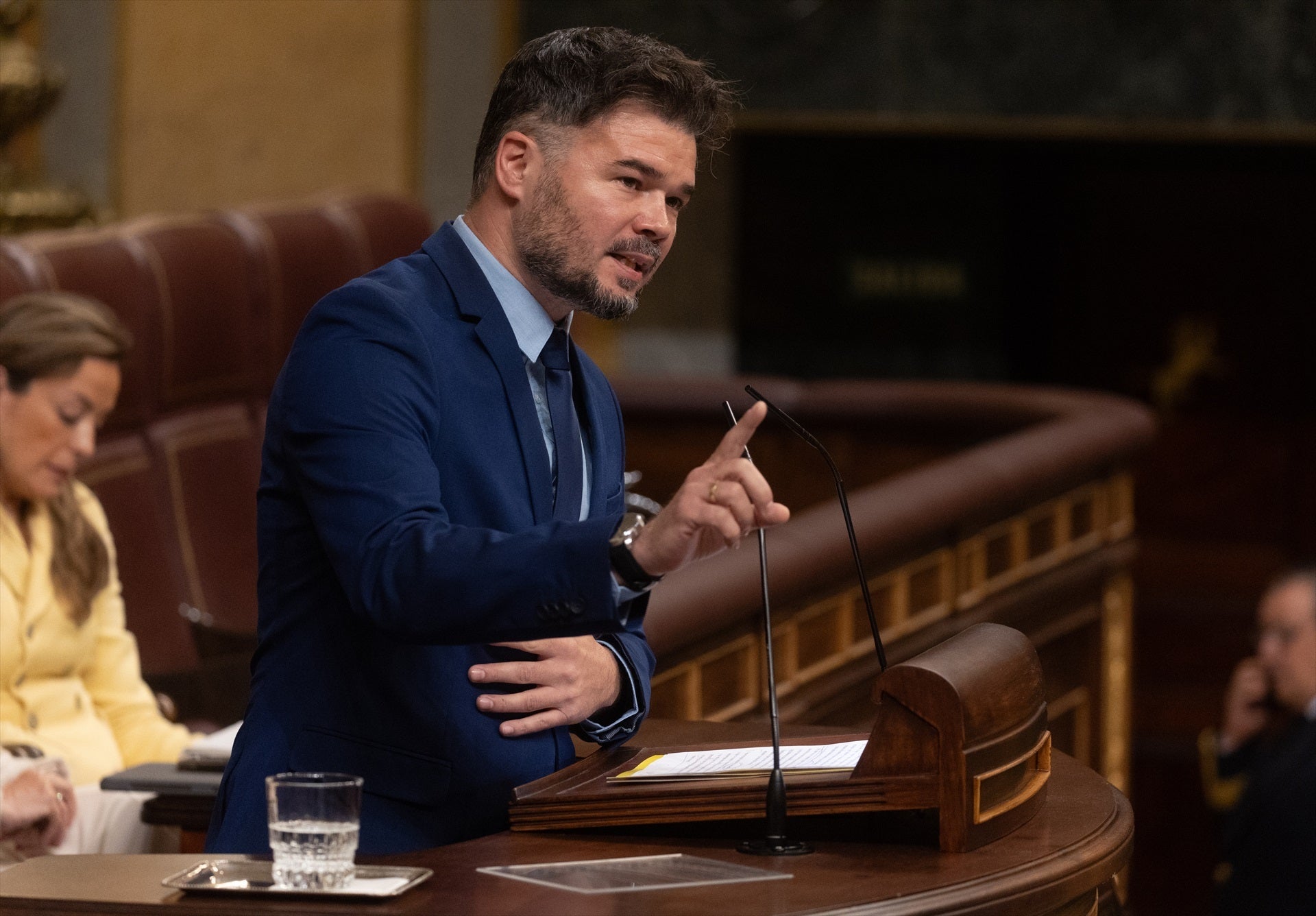 Rufián critica la gestión de PSOE y Sumar con la Ley del Suelo: "Es dramático que no sean capaces de negociar" Rufián critica la gestión de PSOE y Sumar con la Ley del Suelo: "Es dramático que no sean capaces de negociar"