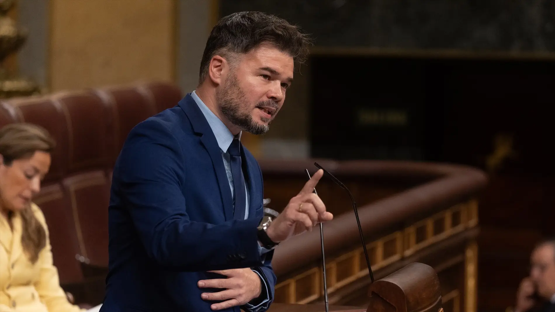 Rufián critica la gestión de PSOE y Sumar con la Ley del Suelo: "Es dramático que no sean capaces de negociar"