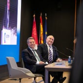 García-Page y Carlos Marín durante el Congreso Nacional de Empresarios de Transporte
