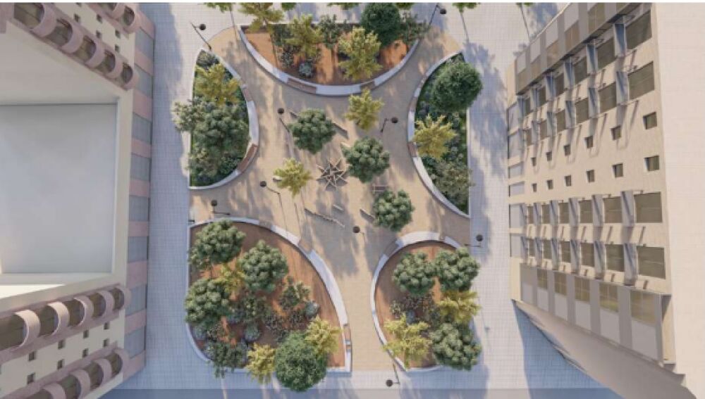 Figuración del nuevo jardín