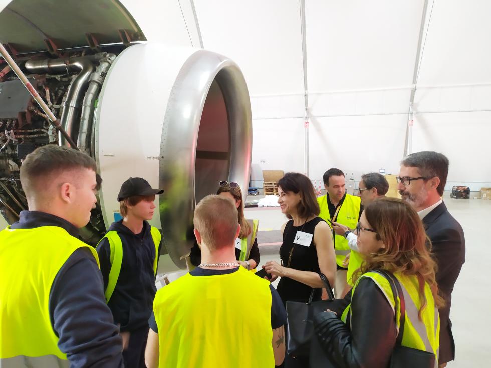 El aeropuerto de Castellón y Educación refuerzan los lazos laborales El aeropuerto de Castellón y Educación refuerzan los lazos laborales