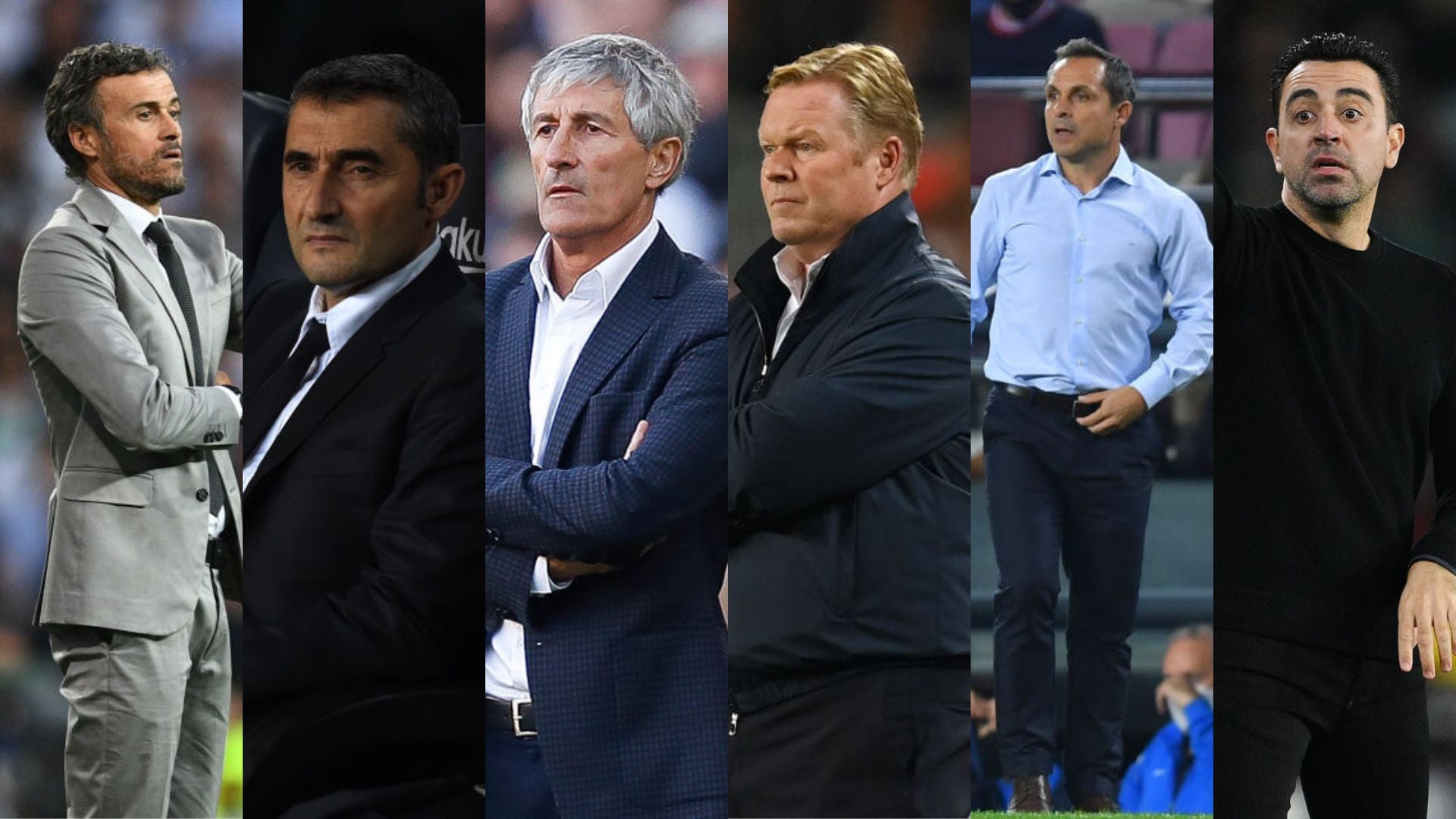 Los seis entrenadores que ha tenido el Barça en la última década Los seis entrenadores que ha tenido el Barça en la última década
