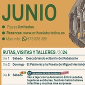 Leyendas y reconquistas, la historia cobra vida en las Rutas Turísticas de junio en Orihuela Leyendas y reconquistas, la historia cobra vida en las Rutas Turísticas de junio en Orihuela