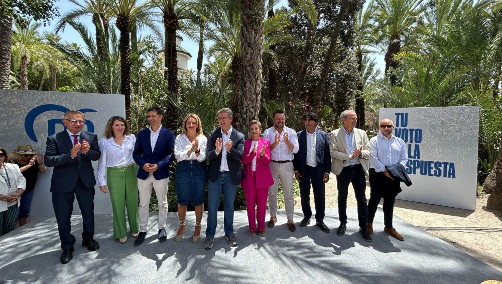 Alberto Núñez Feijóo en Elche. 
