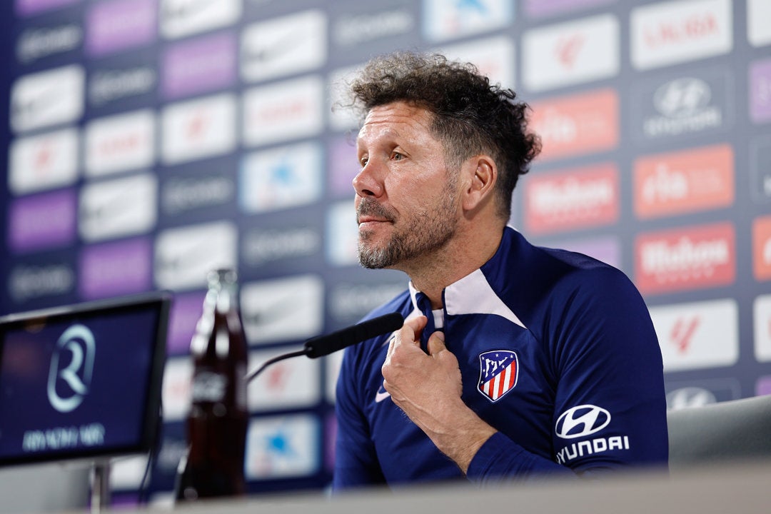 Simeone: "Nuestro objetivo es entrar en Champions todos los años" Simeone: "Nuestro objetivo es entrar en Champions todos los años"