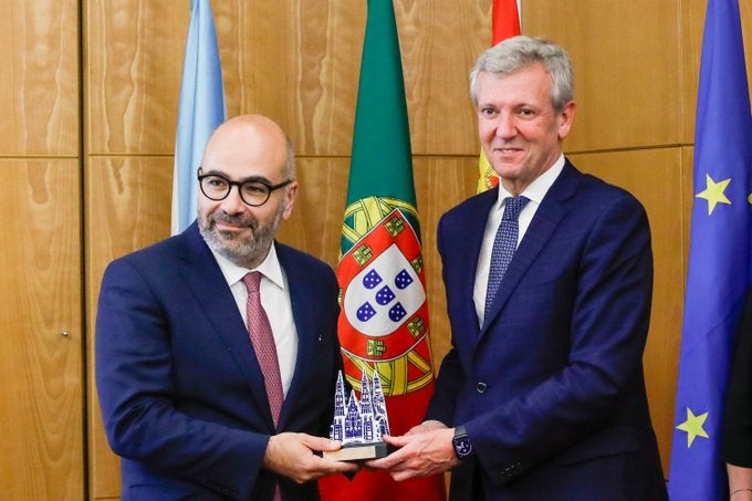 Portugal y Galicia escenifican su entendimiento para que la conexión por AVE esté en 2032 Portugal y Galicia escenifican su entendimiento para que la conexión por AVE esté en 2032