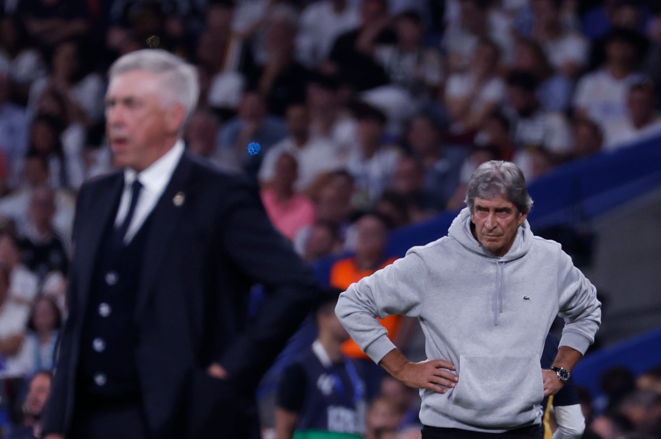 Pellegrini: "Bravo no jugó este partido porque queríamos ver a Vieites" Pellegrini: "Bravo no jugó este partido porque queríamos ver a Vieites"