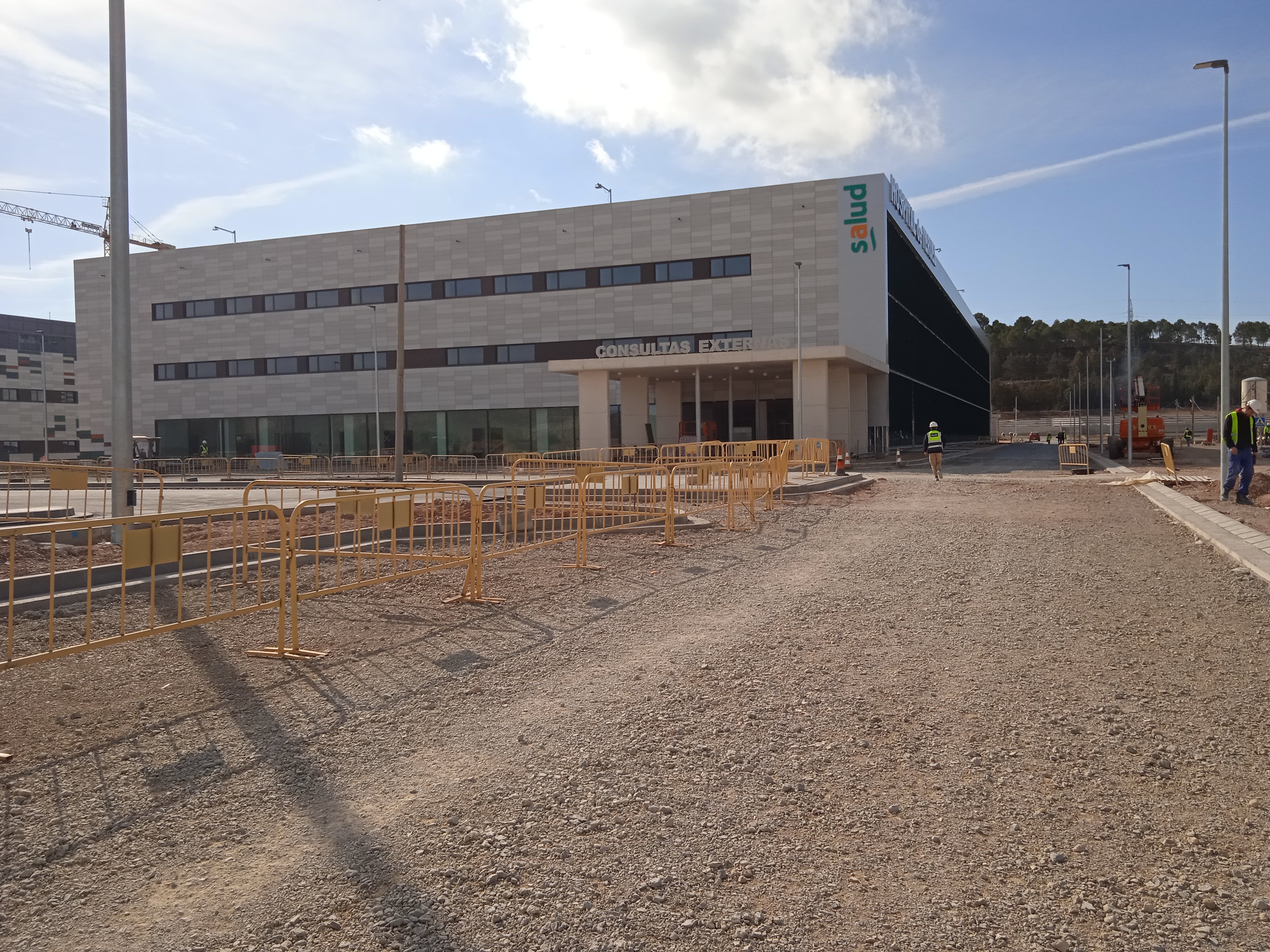 El hospital de Teruel abrirá antes de finalizar los accesos El hospital de Teruel abrirá antes de finalizar los accesos