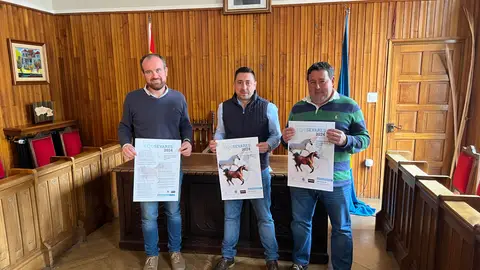 Allende, Sánchez y Gutiérrez durante la presentación del evento Allende, Sánchez y Gutiérrez durante la presentación del evento