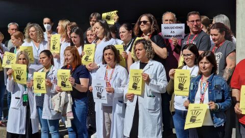 Protesta agresiones sanidad Vigo 