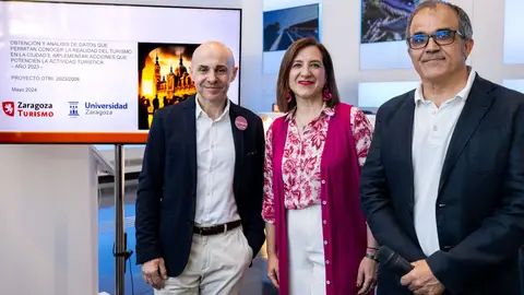 El estudio se ha presentado en la oficina de turismo de la plaza del Pilar El estudio se ha presentado en la oficina de turismo de la plaza del Pilar