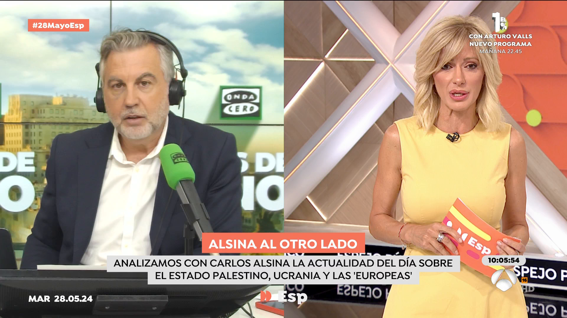 Alsina: "Agradezco que Sánchez haya dicho que esto no es un reconocimiento a Hamás" Alsina: "Agradezco que Sánchez haya dicho que esto no es un reconocimiento a Hamás"