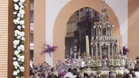 Detalle de la Custodia del Corpus a su paso por la Plaza de San Francisco durante la reciente celebración, el 16 de junio Detalle de la Custodia del Corpus a su paso por la Plaza de San Francisco durante la reciente celebración, el 16 de junio