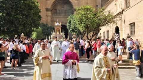 Horario y recorrido del Corpus en Málaga