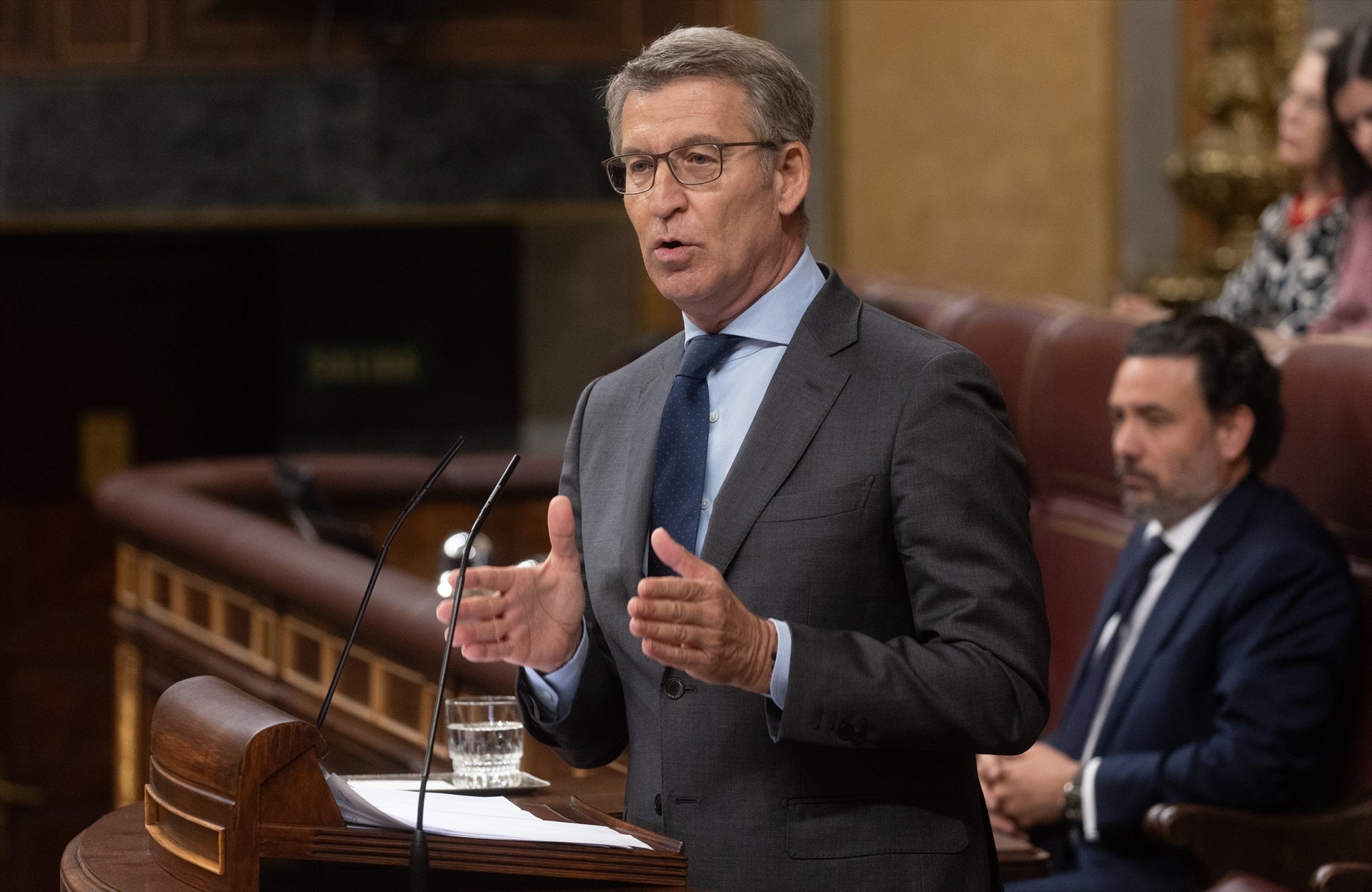 Feijóo, sobre la aprobación de la amnistía: "Hoy hemos asistido al acta de defunción del PSOE" Feijóo, sobre la aprobación de la amnistía: "Hoy hemos asistido al acta de defunción del PSOE"