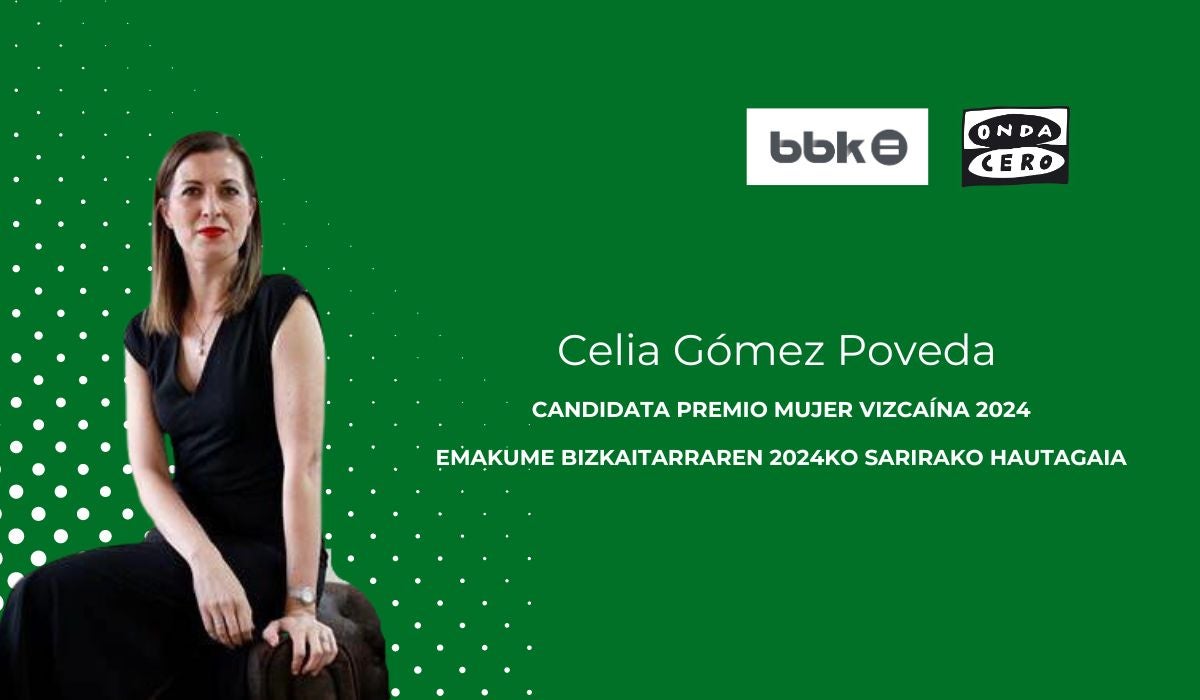 Celia Gómez Poveda, candidata al Premio Mujer Vizcaína 2024 Celia Gómez Poveda, candidata al Premio Mujer Vizcaína 2024