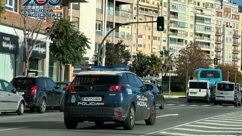 Coche de la Policía Nacional de Santander