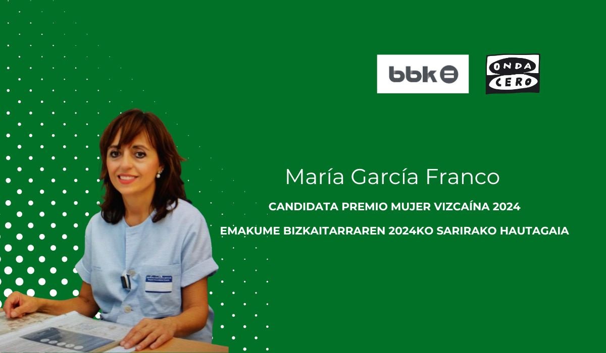 María García Franco, candidata al Premio Mujer Vizcaína 2024 María García Franco, candidata al Premio Mujer Vizcaína 2024