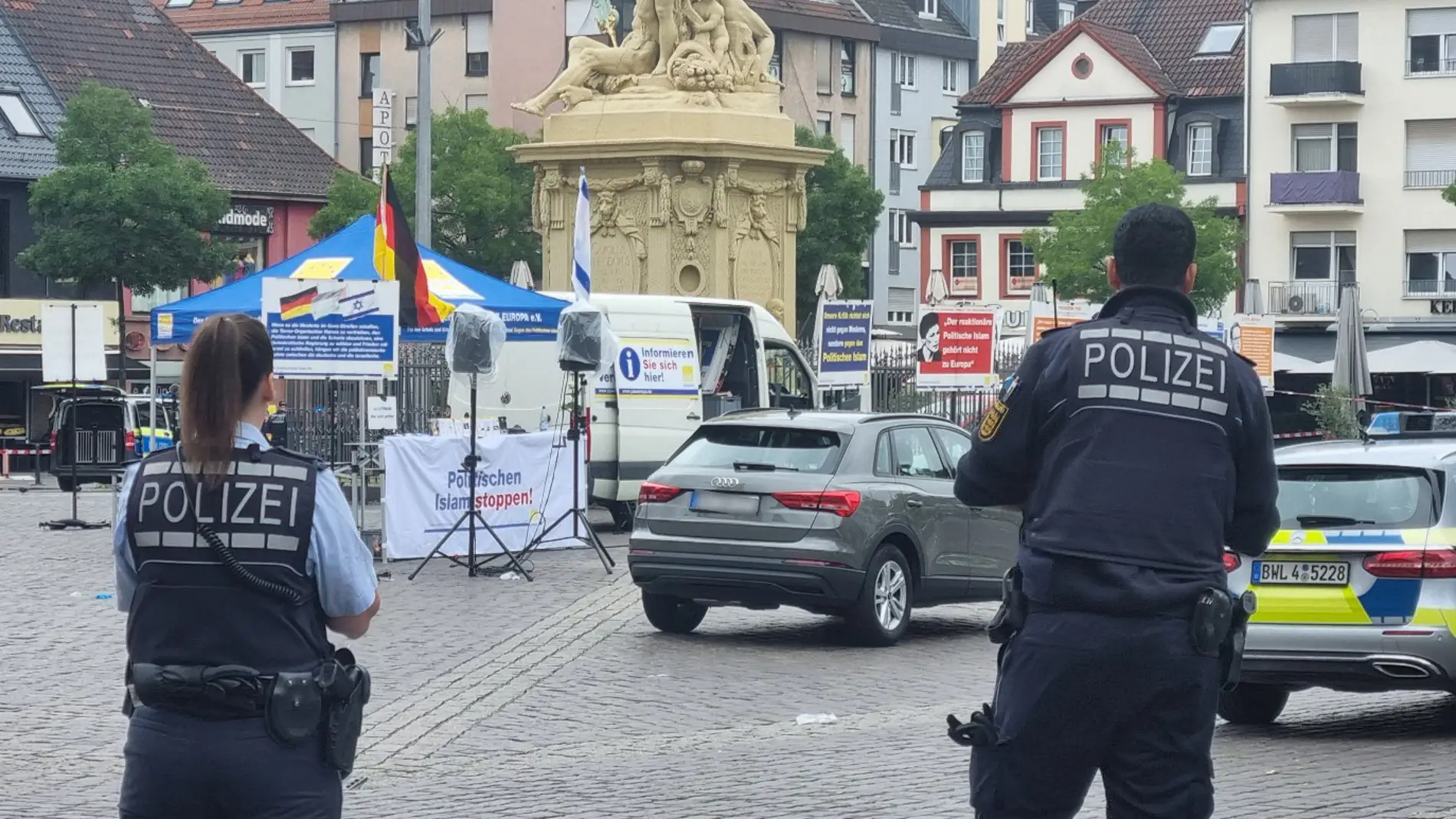 Agentes de policía en Mannheim/ Europa Press