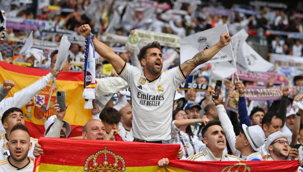 La afición madridista en Wembley