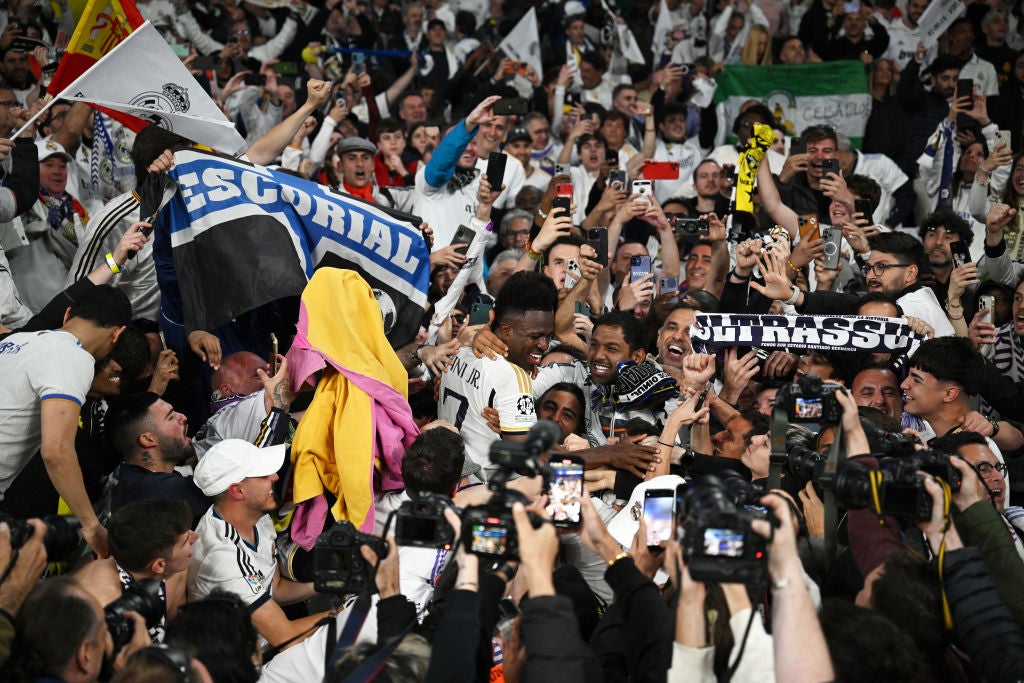 Las mejores imágenes de la celebración del Real Madrid en Wembley Las mejores imágenes de la celebración del Real Madrid en Wembley
