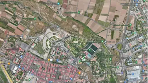 Zona que atravesará el nuevo acceso norte a Mislata adjudicación