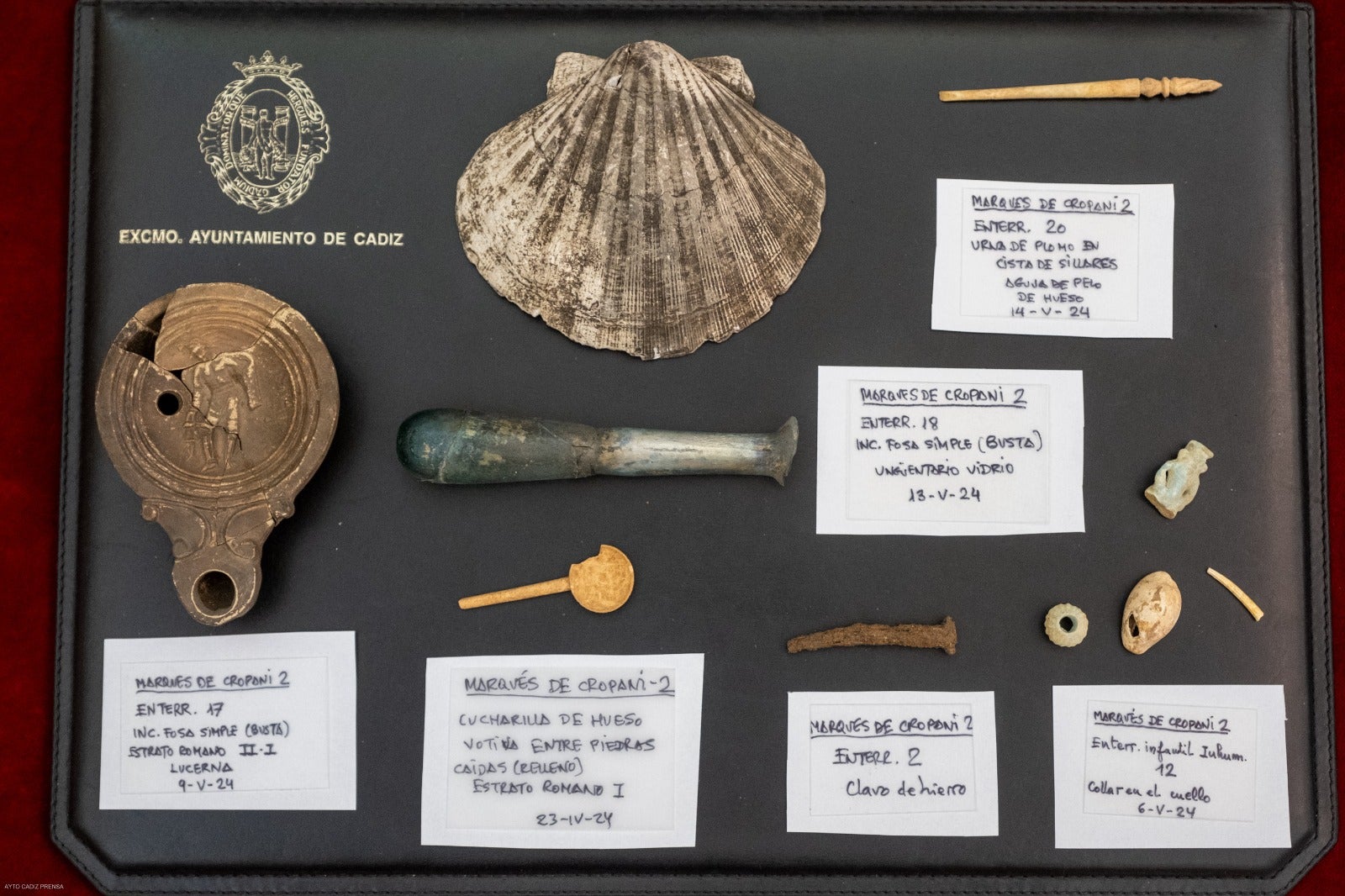 Restos de la época fenicia y romana de Cádiz, entre los hallazgos del solar de Marqués de Cropani Restos de la época fenicia y romana de Cádiz, entre los hallazgos del solar de Marqués de Cropani