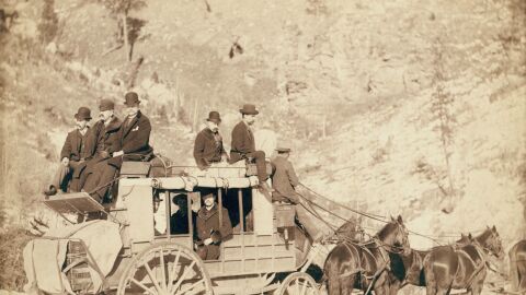 Imagen de una diligencia del siglo XIX