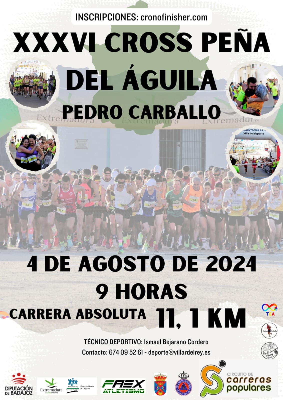 El 4 de agosto se disputará la 36 edición Cross Peña del Águila Pedro Carballo de Villar del Rey El 4 de agosto se disputará la 36 edición Cross Peña del Águila Pedro Carballo de Villar del Rey
