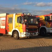 Imagen de archivo de camiones del Servicio de Emergencias del 112