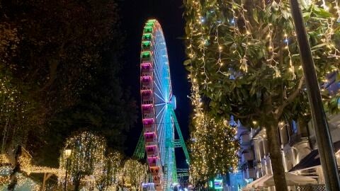 Noria y mercado navideño de Vigo