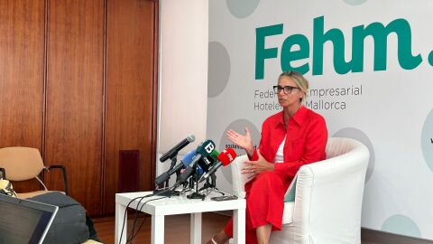 La presidenta de la Federación Empresarial Hotelera de Mallorca (FEHM), María Frontera