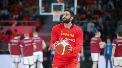 Ricky Rubio en un partido con la selección española Ricky Rubio en un partido con la selección española