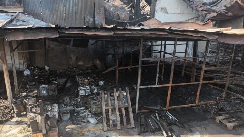 La nave ha quedado completamente destrozada
