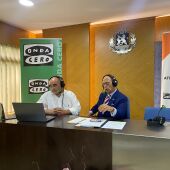Manuel Márquez-Zurita y Pedro Hidalgo, presidente del Colegio de Médicos de Badajoz.