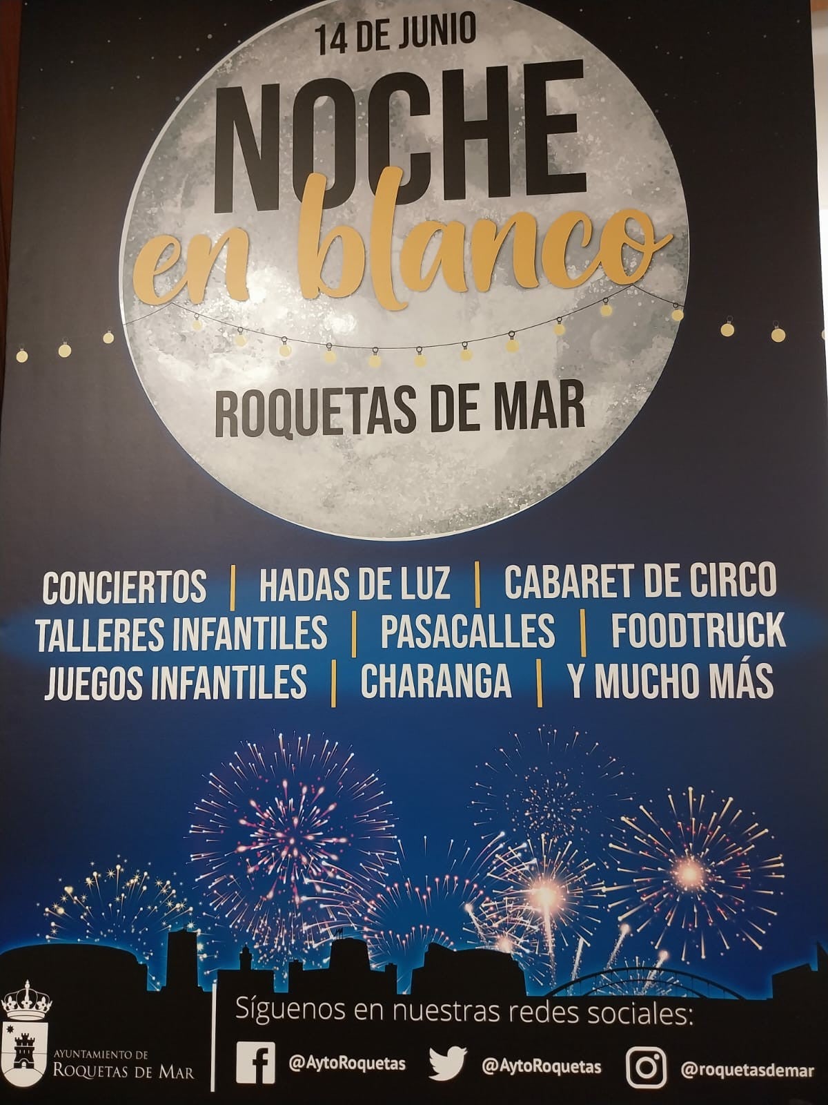 Noche en Blanco de Roquetas el 14 de junio Noche en Blanco de Roquetas el 14 de junio
