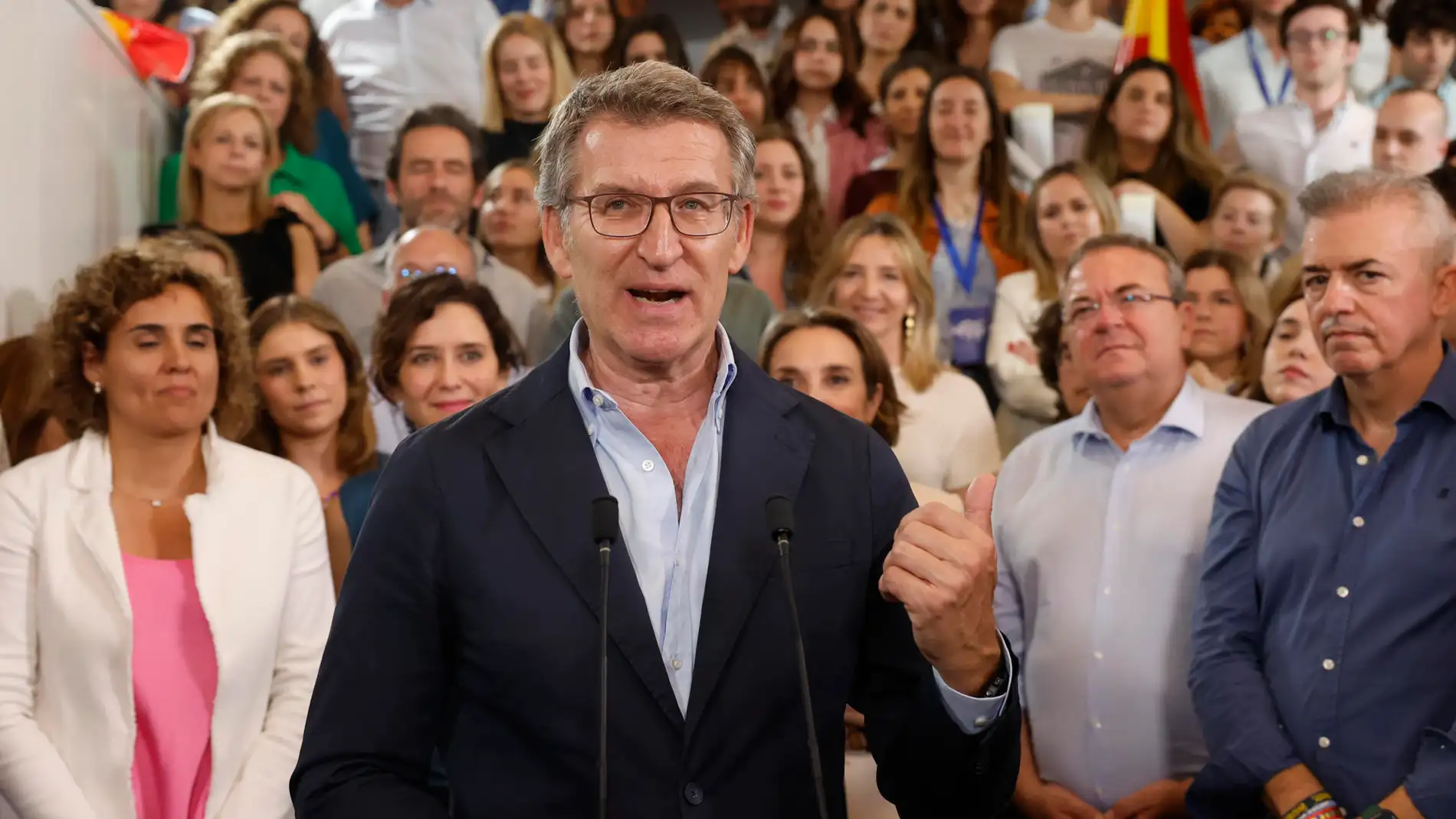El líder del Partido Popular, Alberto Núñez Feijóo