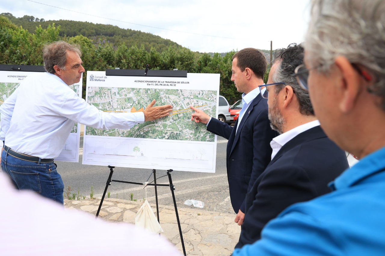 Un vial cívico, aparcamientos disuasorios y rotondas: las claves del proyecto para la carretera Ma-11 en Sóller Un vial cívico, aparcamientos disuasorios y rotondas: las claves del proyecto para la carretera Ma-11 en Sóller