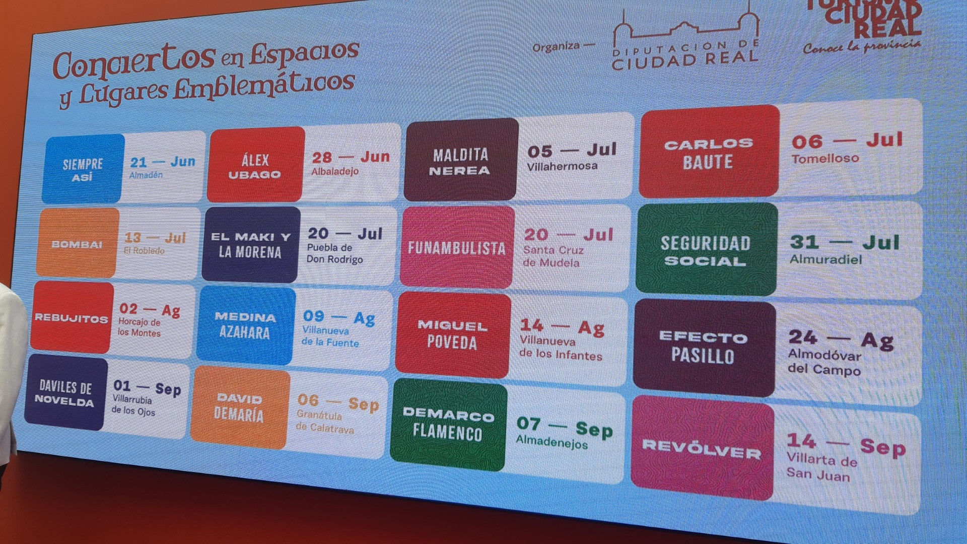 Carlos Baute, Medina Azahara y Seguridad Social, en la nueva edición de conciertos en lugares emblemáticos de Ciudad Real Carlos Baute, Medina Azahara y Seguridad Social, en la nueva edición de conciertos en lugares emblemáticos de Ciudad Real