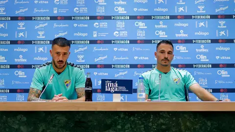 Dioni y Alfonso Herrero, del Málaga CF Dioni y Alfonso Herrero, del Málaga CF