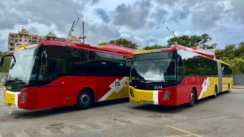 Autobuses del TIB en Mallorca.