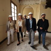 Instantes de la visita técnica al edificio