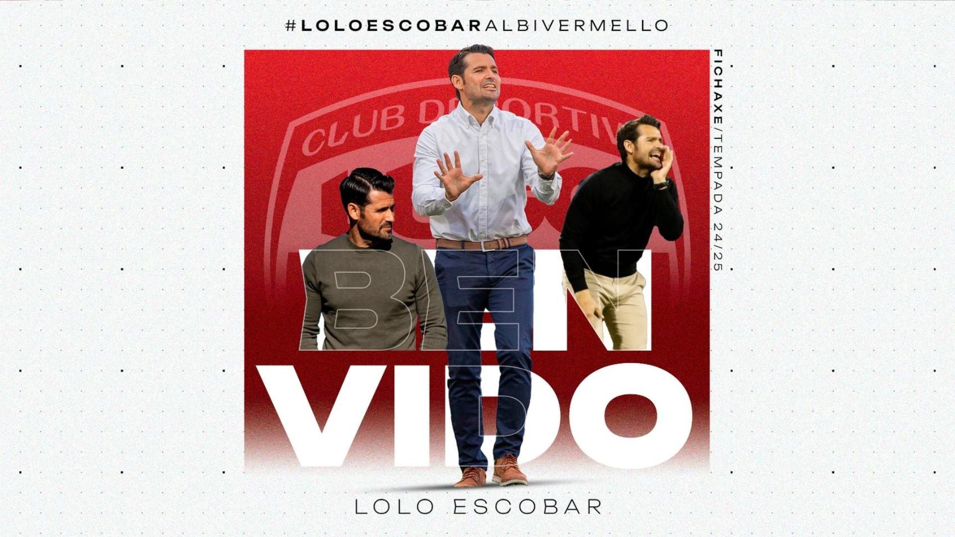 Lolo Escobar, nuevo entrenador del Lugo Lolo Escobar, nuevo entrenador del Lugo