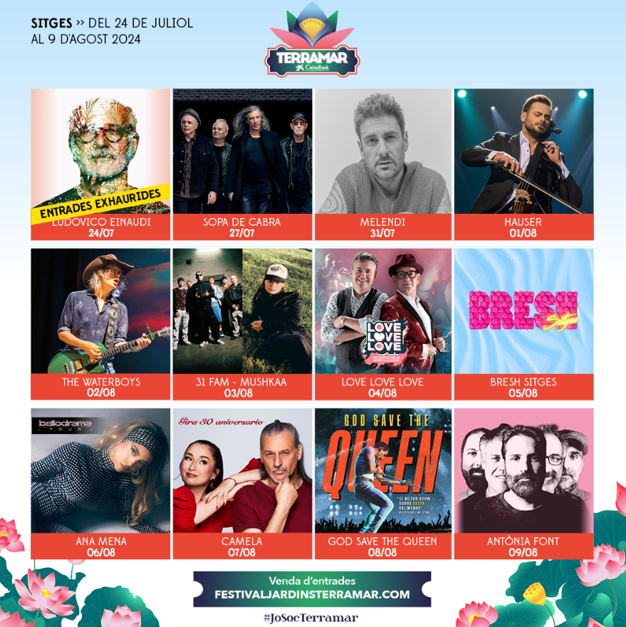 El Festival Terramar Caixabank té venudes el 60 per cent de les entrades a mes i mig de la inauguració El Festival Terramar Caixabank té venudes el 60 per cent de les entrades a mes i mig de la inauguració