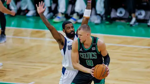 Porzingis, duda en los Celtics para el tercer partido de la final Porzingis, duda en los Celtics para el tercer partido de la final