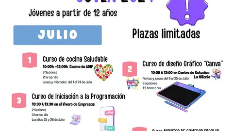 La Roda lanza cursos de verano para mayores de 12 años La Roda lanza cursos de verano para mayores de 12 años